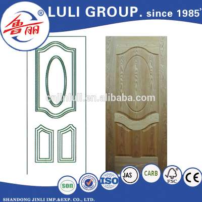 3mm thick natural wood veneer melamine moulded laminated door skin